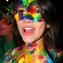Painted Girl at Halloween