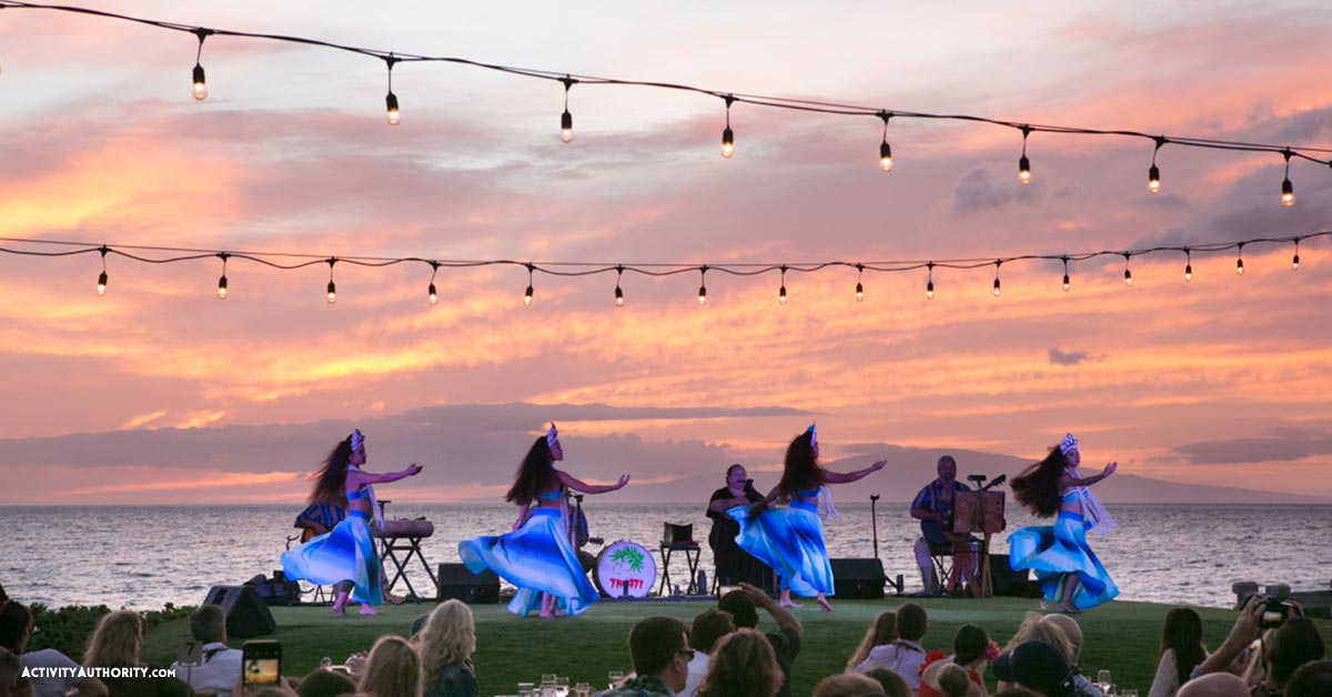 Hula Dancing at the Andaz Luau