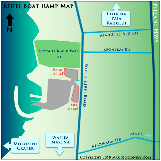 Kihei Boat Ramp Map