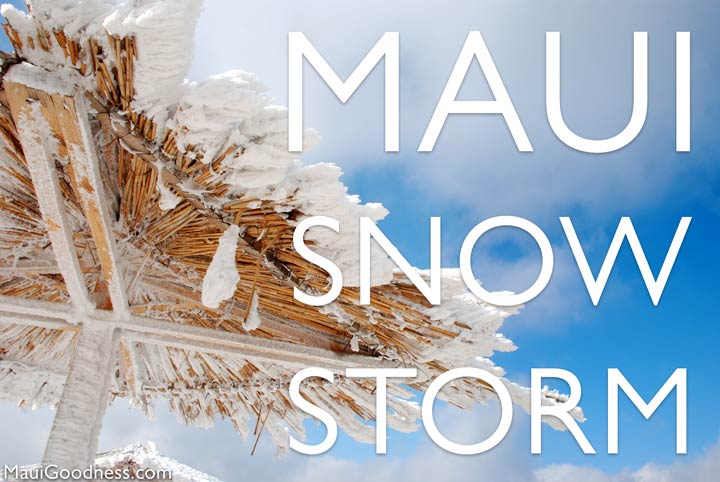 Maui snow storm