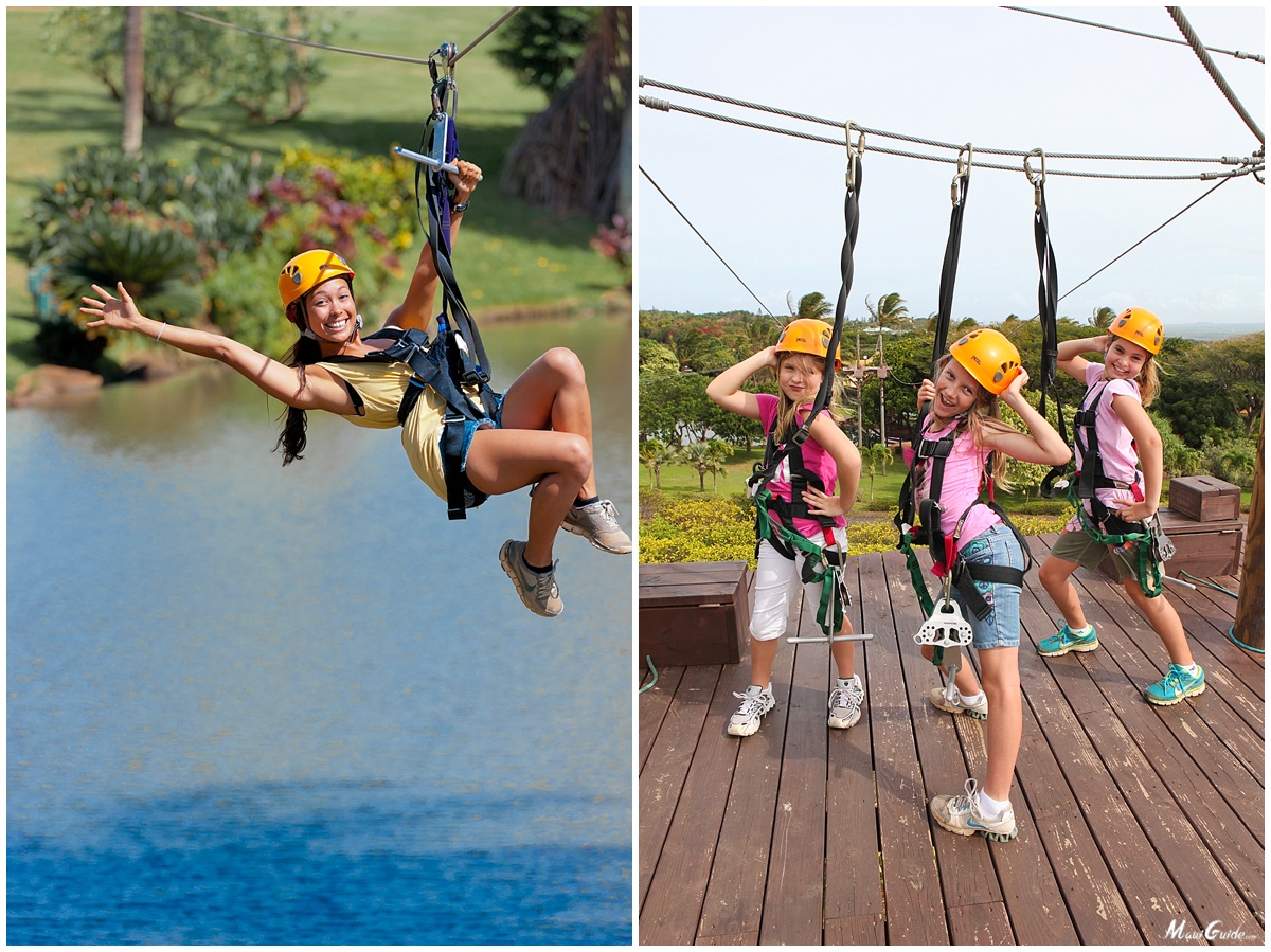 ziplining in maui