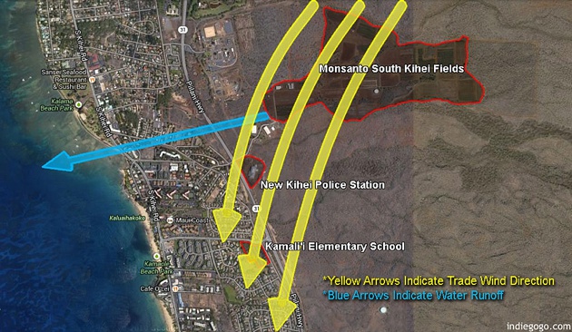 map of monsanto maui hawaii