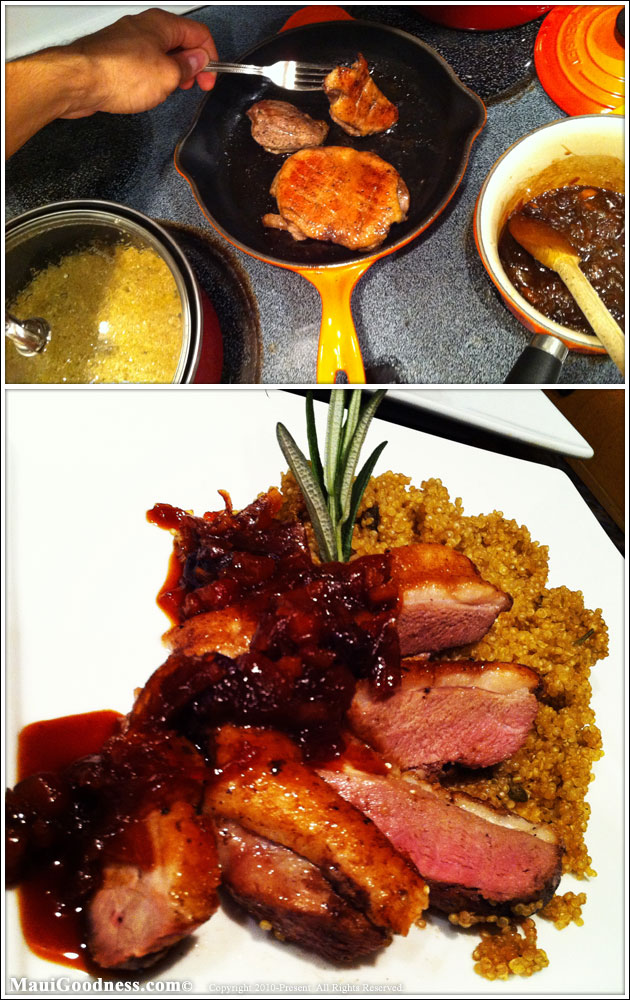 roasted duck breast